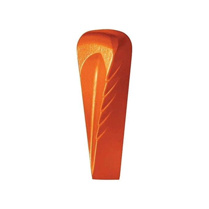 Fiskars 1000600 Cuneo da Spacco Elicoidale in Acciaio Forgiato Temprato 36-42 HRC con Testa Arrotondata e Zigrinature Antirimbalzo colore Arancione