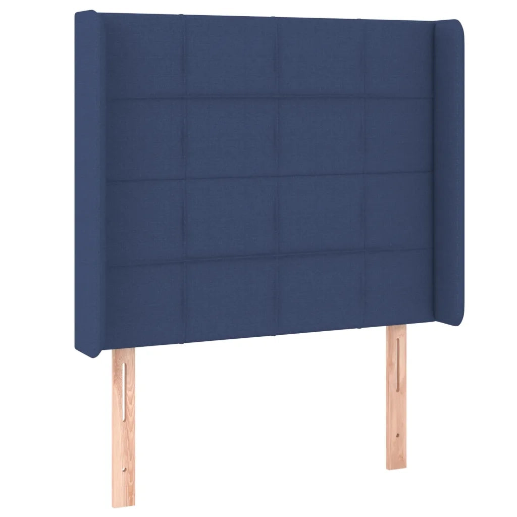 Testiera | Testata a LED Blu 93x16x118/128 cm in Tessuto