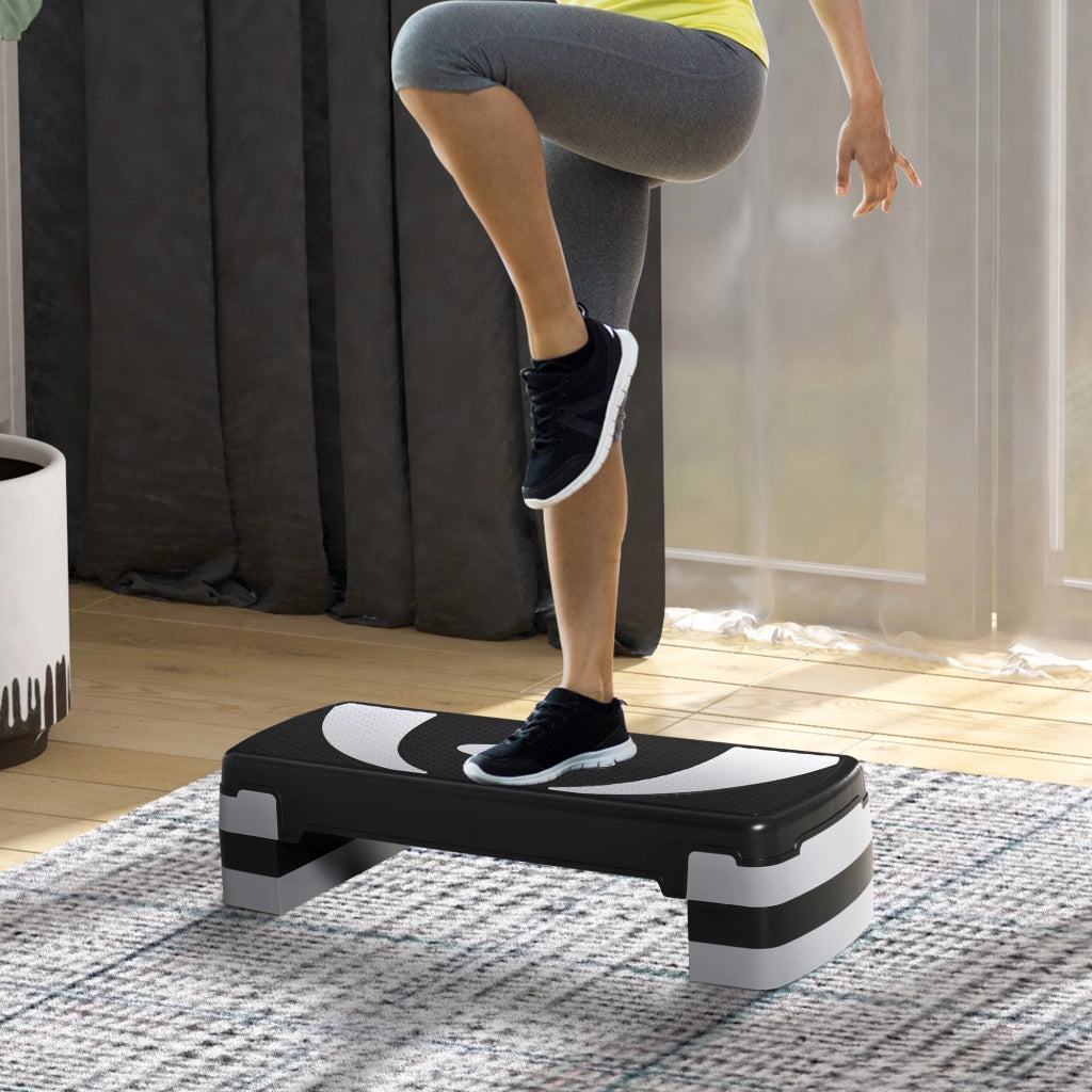 Stepper Fitness A¨¦robic ¨C Minimal ¨C Nero Grigio 80x31x20 cm