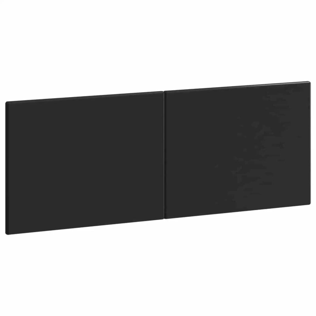 Testiera da Muro BREDA Nero Legno ingegnerizzato 897616