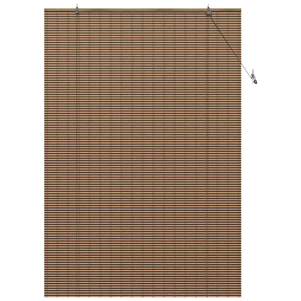 vidaXL Tenda per Finestra con tende Marrone 150 x 220 cm Bambù