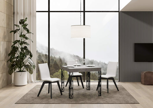 Tavolo Allungabile 90-246x90x77 cm Ghibli Allungabile piano Cemento