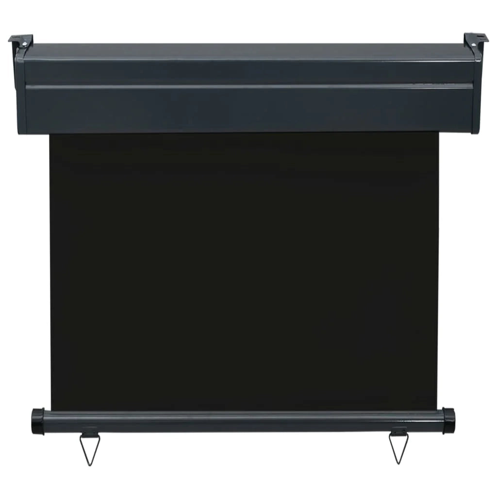 Tenda da sole laterale retrattile/schermo privacy per patio giardino terrazza balcone 80 x 250 cm nero 02_0007042