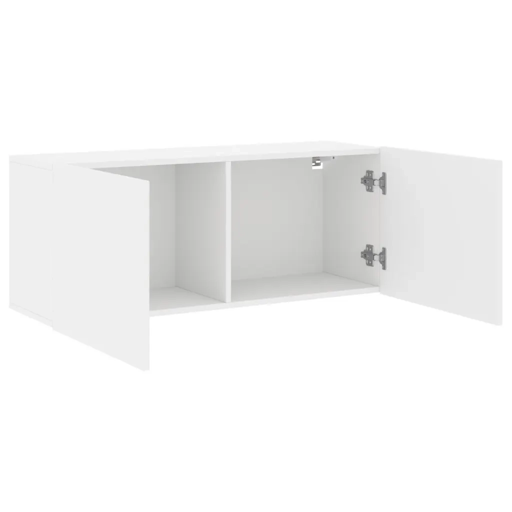 Mobile TV a Parete-Mobile TV a Muro Bianco 100x30x41 cm