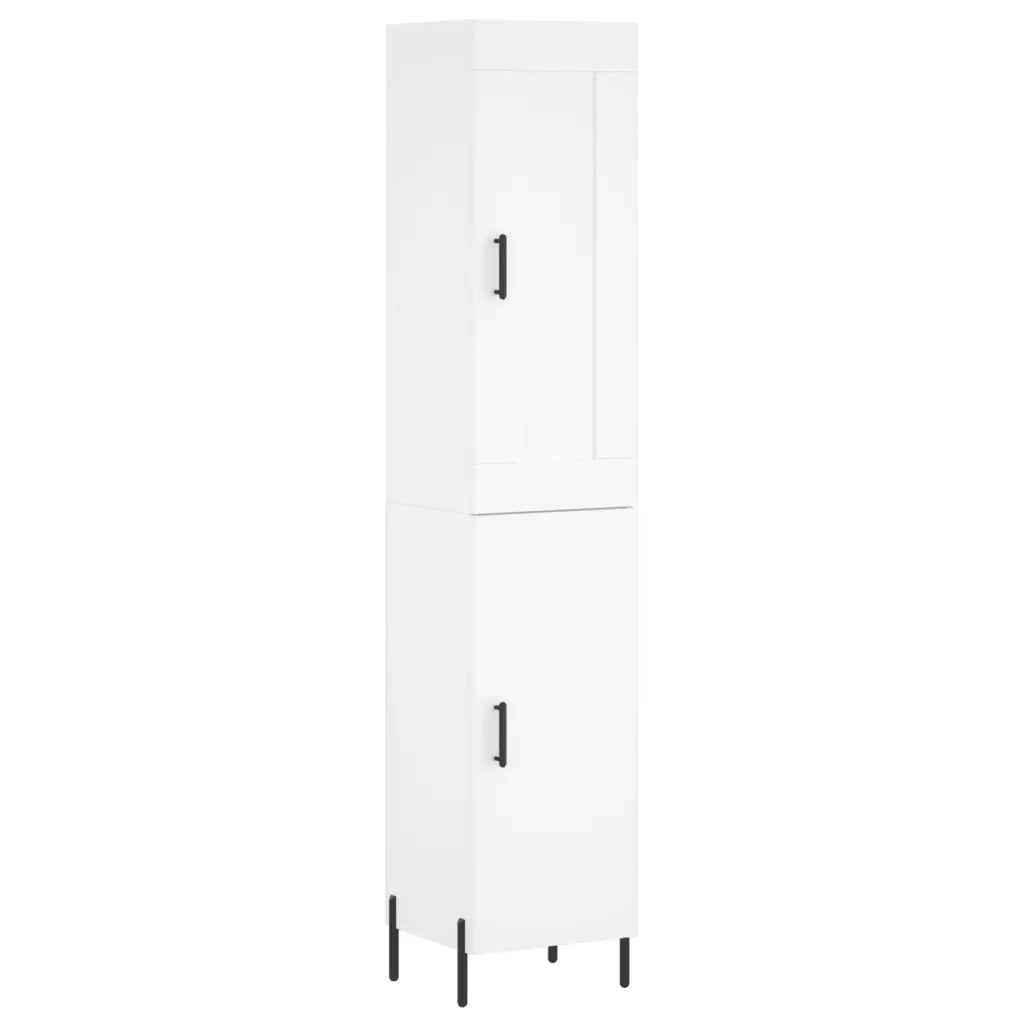 Credenza Bianca 34,5x34x180 cm in Legno Multistrato 3200137