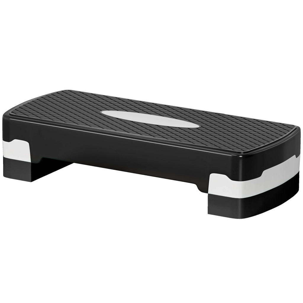Step Aerobico Fitness Regolabile 2 Livelli ¨C Zephmum ¨C 68x29x15 cm Nero