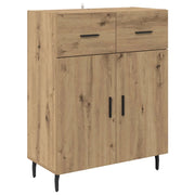 Credenza | Madia | Buffet da pranzo | Armadio da pranzo Rovere artigianale 69,5 x 34 x 90 cm Legno multistrato