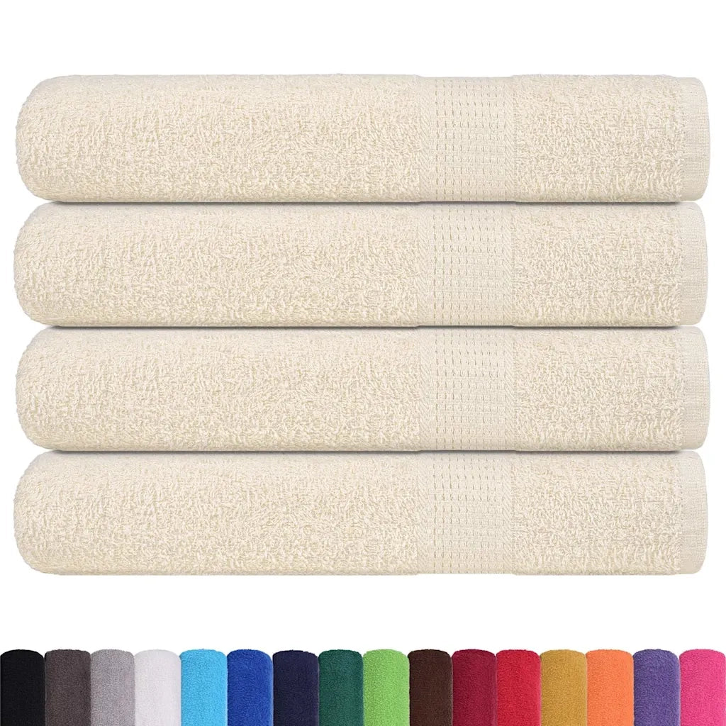 Asciugamani FROGN 4 pz | Teli per bagno Crema 100x200 cm 360 g/m2