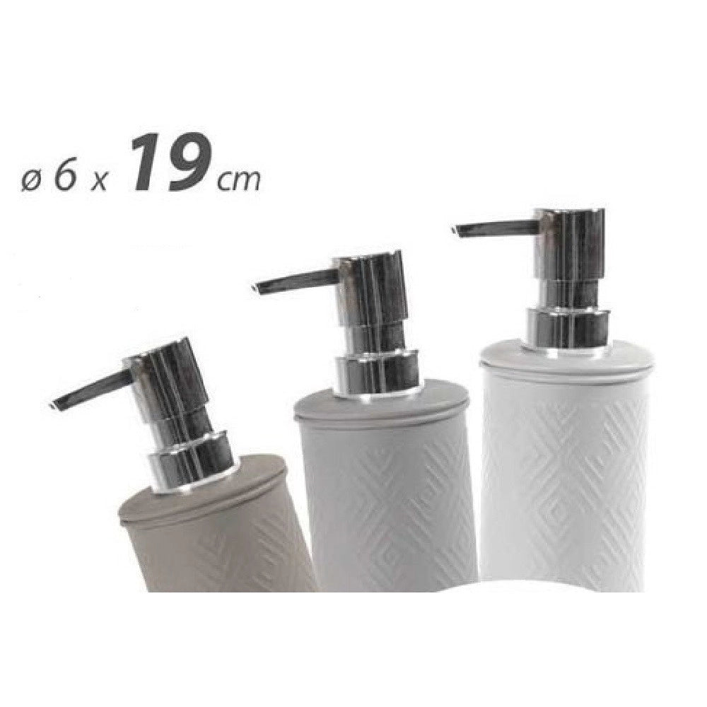 Trade Shop - Dosatore Porta Sapone Liquido Dispenser Metallo Rombo Colori Ass. 6x19cm 783340 -