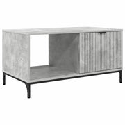 Tavolino da salotto | Tavolino da caff¨¨ | Tavolino da Soggiorno con cassetto Grigio cemento 90 x 49 x 46 cm