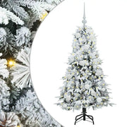Albero di Natale | Decorazioni natalizie Artificiale con Rami Pieghevoli Bianco 120 cm