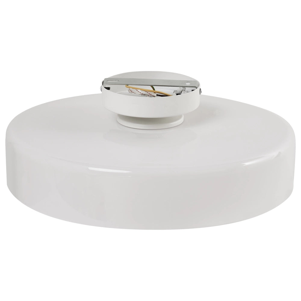 Lampada da soffitto con paralume in vetro bianco Apparecchio di illuminazione ad incasso per soffitti bassi