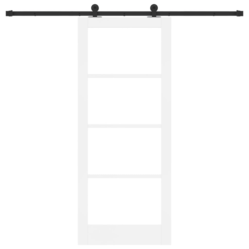 porta scorrevole  con set di accessori 'ORKDAL'Bianca 83x202 cm