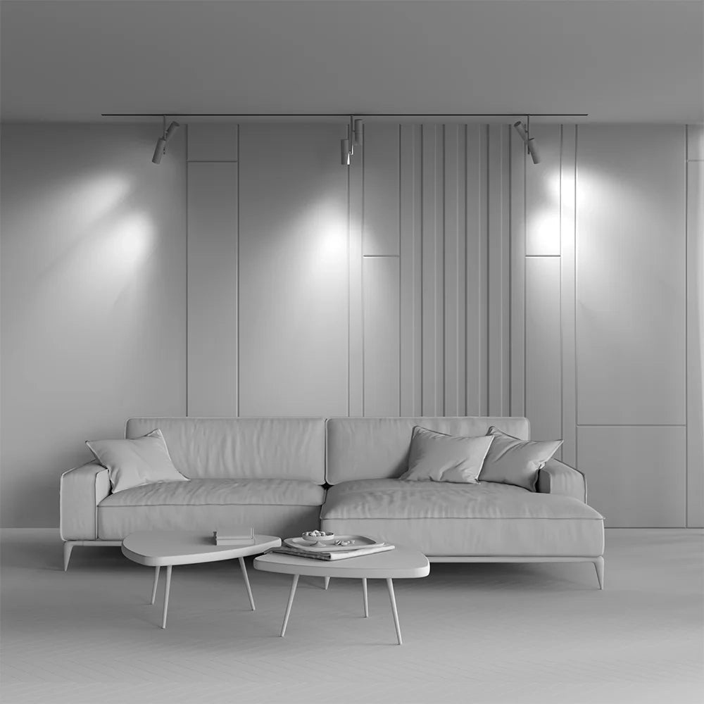 Maytoni Lampada Da Binario moderna Exility Elti Duo 1 luce LED integrato nero alluminio
