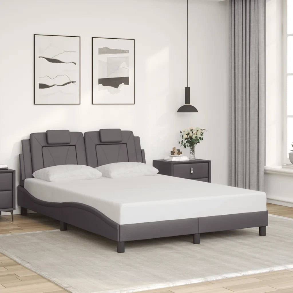Giroletto Viana senza Materasso Crema 140x190 cm in Similpelle 3208092