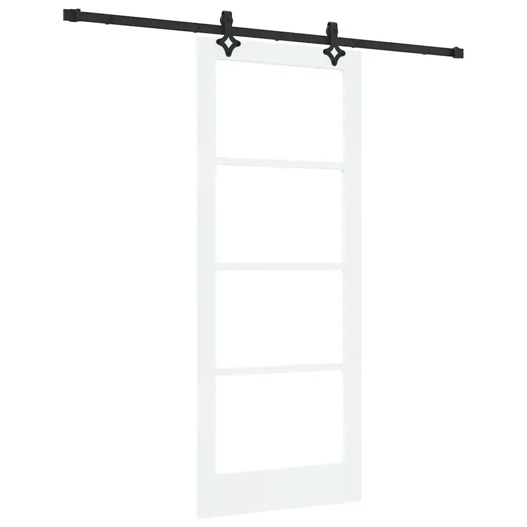 Porta scorrevole ORKDAL Bianco e Nero 83 x 202 cm 3332194