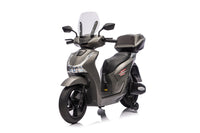 Scooter Elettrico per Bambini Licenza Ufficiale Honda SH125 12V con Ruote EVA e Sedile Pelle Grigio