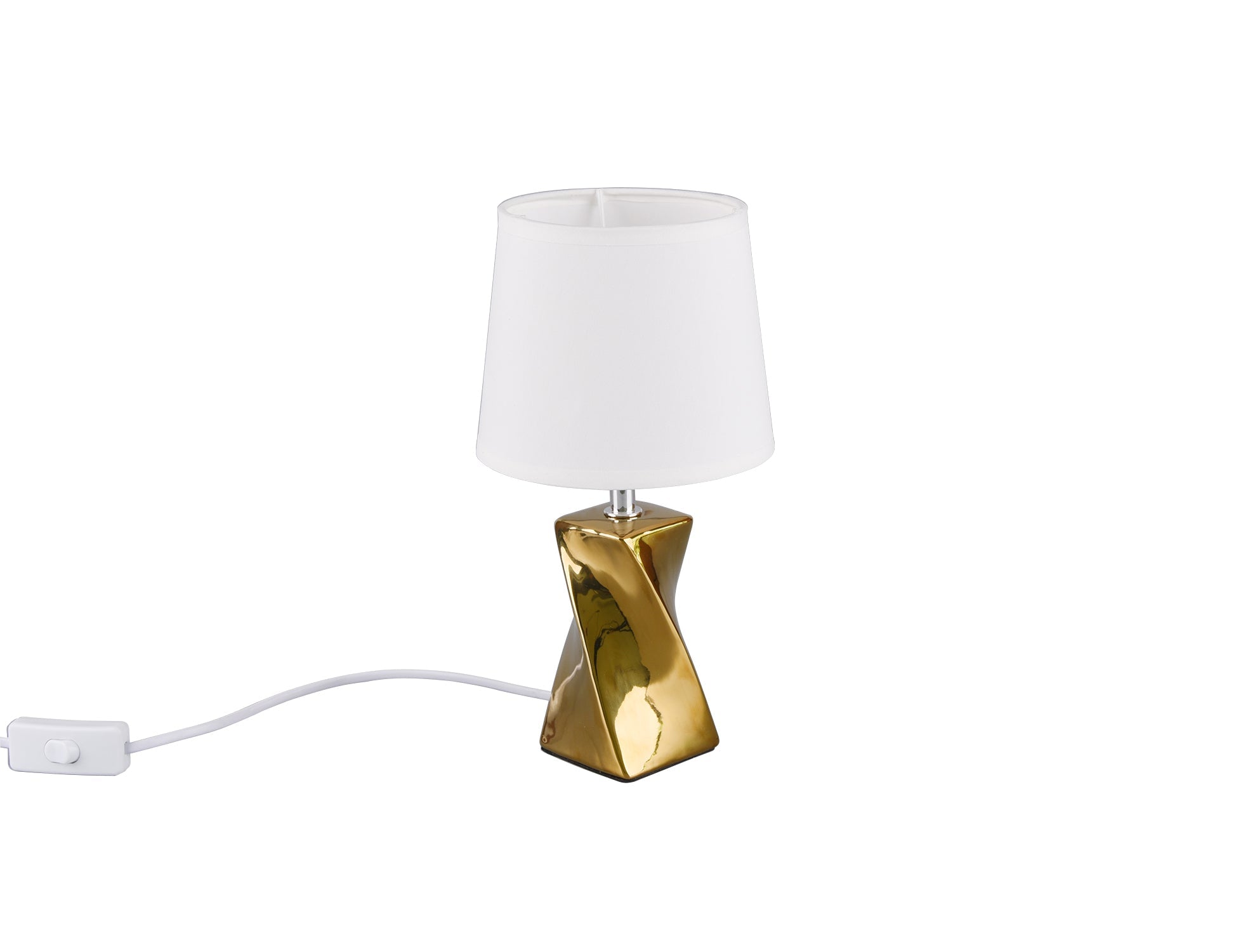 Lampada tavolo da Interno  E14 in Ceramica Oro