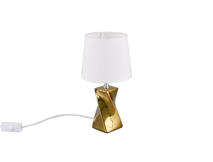 Lampada tavolo da Interno  E14 in Ceramica Oro
