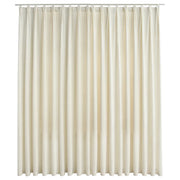 Tenda Oscurante con Ganci Crema in Velluto 290x245 cm