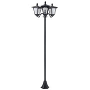 EasyComfort Lampada da Giardino Solare 3 LED Lampada da Terra Esterno Classico IP44, 51.5x47x182.5cm