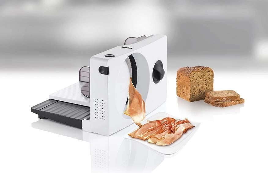Unold 78860 affettatrice Elettrico 100 W Nero, Bianco Plastica, Acciaio inox