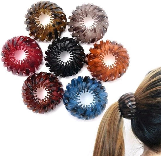Set di spille per capelli - Nido d'uccello - Espandibile - Clip per capelli grandi - Adatto per donne e ragazze, semplice supporto per coda di cavallo