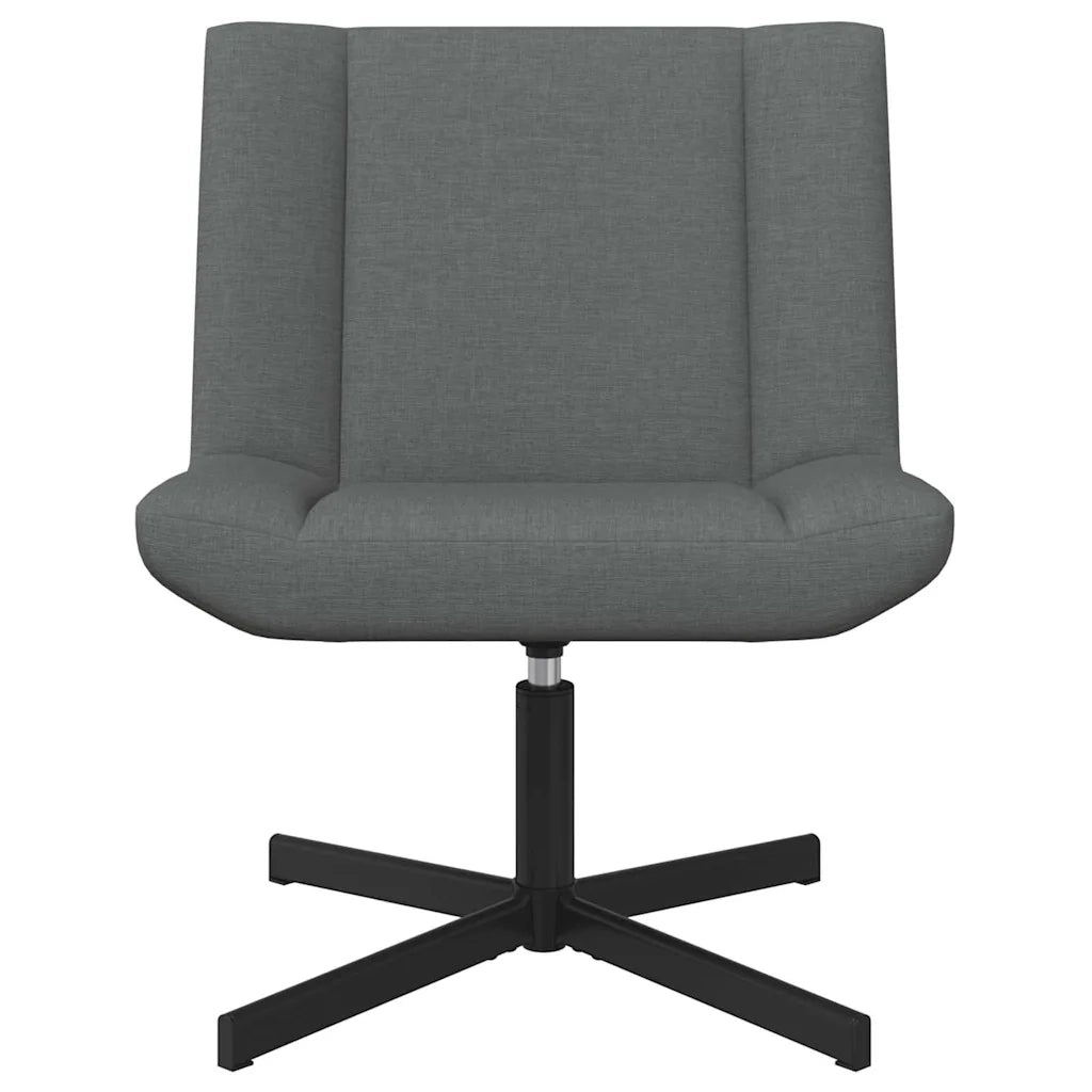 Sedia girevole Grigio Scuro 63 x 75 x 76 cm Tessuto CFW2279247