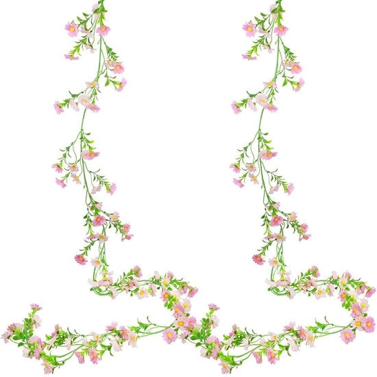 Decorazioni floreali rosa - 2 pezzi - Finte fiori - Ideali per matrimonio e decorazione di casa