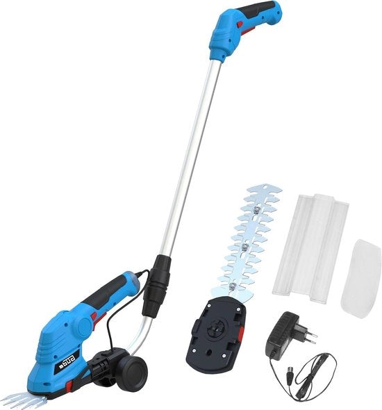 Kit di accu per il giardinaggio GPS 7,2V-1,5 Li-Ion (72 V kit di accu Li-Ion composto da set di forbici per erba e siepe/arbusti) - Blu