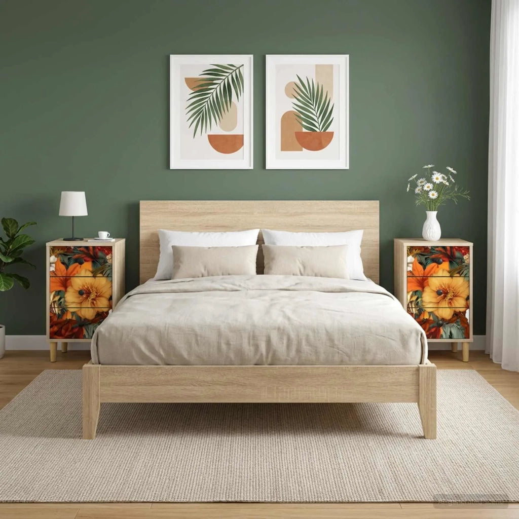 Armadio da Notte GENNEP 2 pz Rovere Sonoma 36 x 33 x 60 cm 8007282
