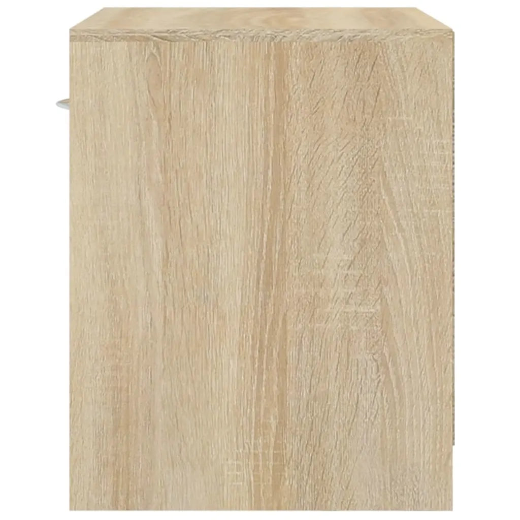Comodini 2 pz con Cassetto-Set di 2 Tavolino da notte Colore Rovere