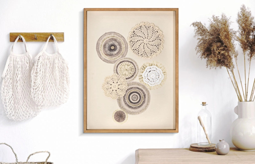 Pannello Decorativo Circly con Inserti - 45x3,2x60 cm
