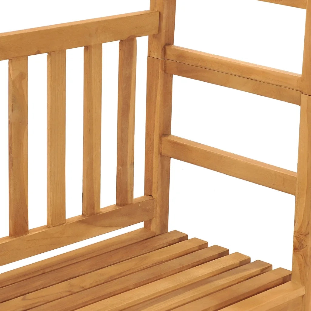 Panca da Giardino con Pergolato 115 cm Legno Massello di Teak 316170