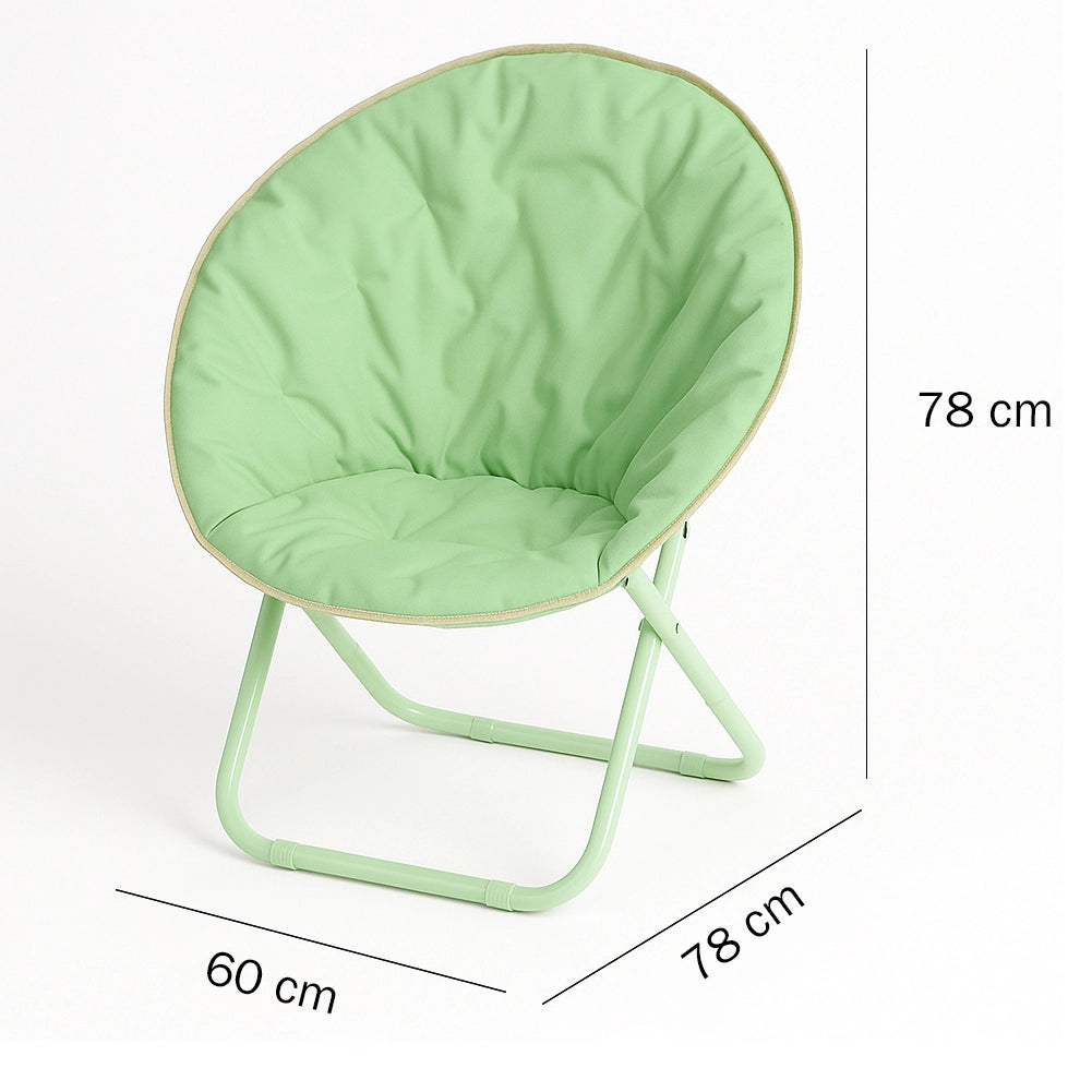 Sedia Pieghevole Moon Regista Poltrona Relax Ergonomica Salvia Salvaspazio 60x78
