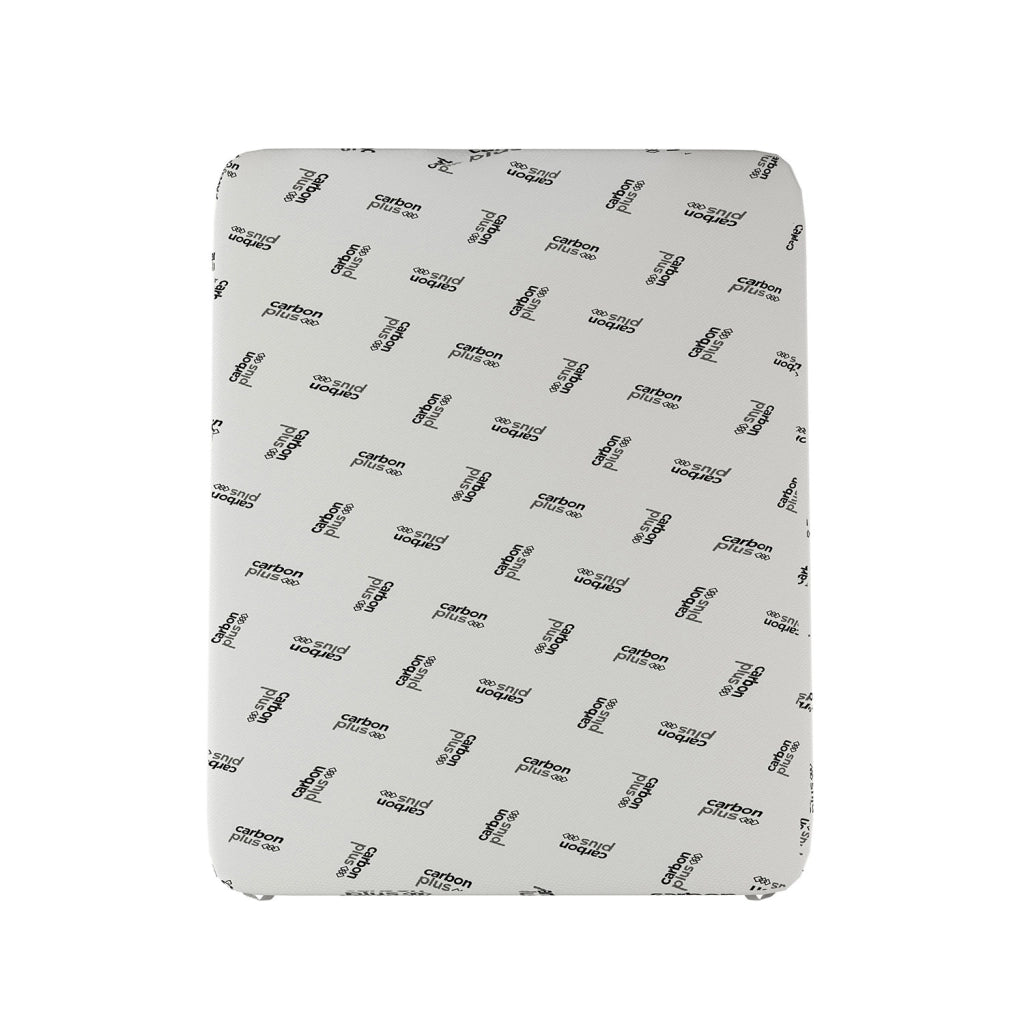 Topper Memory Con Fodera Matrimoniale 160x190 cm in Poliestere e Carbonio Bianco