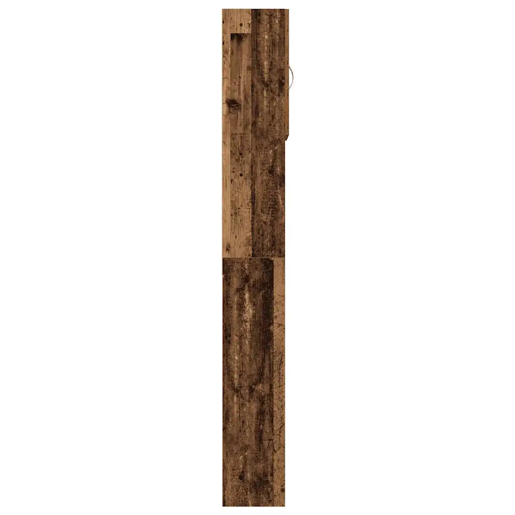 Mobile Lavatrice Legno Antico 64x24x190 cm in Legno Multistrato