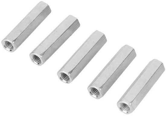 Viti di giunzione a 6 facce in acciaio al carbonio zincato - 5 pezzi - resistenti alle sollecitazioni - resistenti alla corrosione - per macchinari e costruzioni