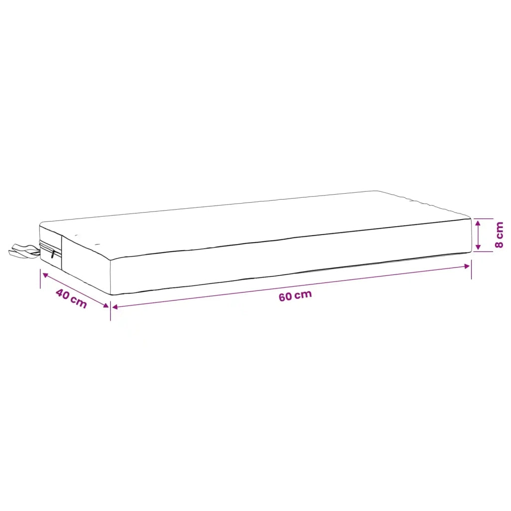Cuscini per Panchina a 2 Pezzi SOEST 2 pz 100% Poliestere 949543