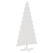 Albero di Natale | Decorazioni natalizie Decorativo Bianco 180cm Legno Massello di Pino