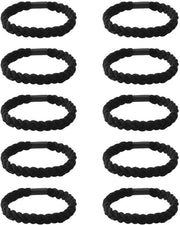 Set di elastici per capelli a mano - 10 pezzi - Fasce per capelli a mano - Elastici per capelli - Comfortevoli e morbidi - Adatti per code di cavallo - Dimensioni 0,25 x 7 cm - Elastici per capelli