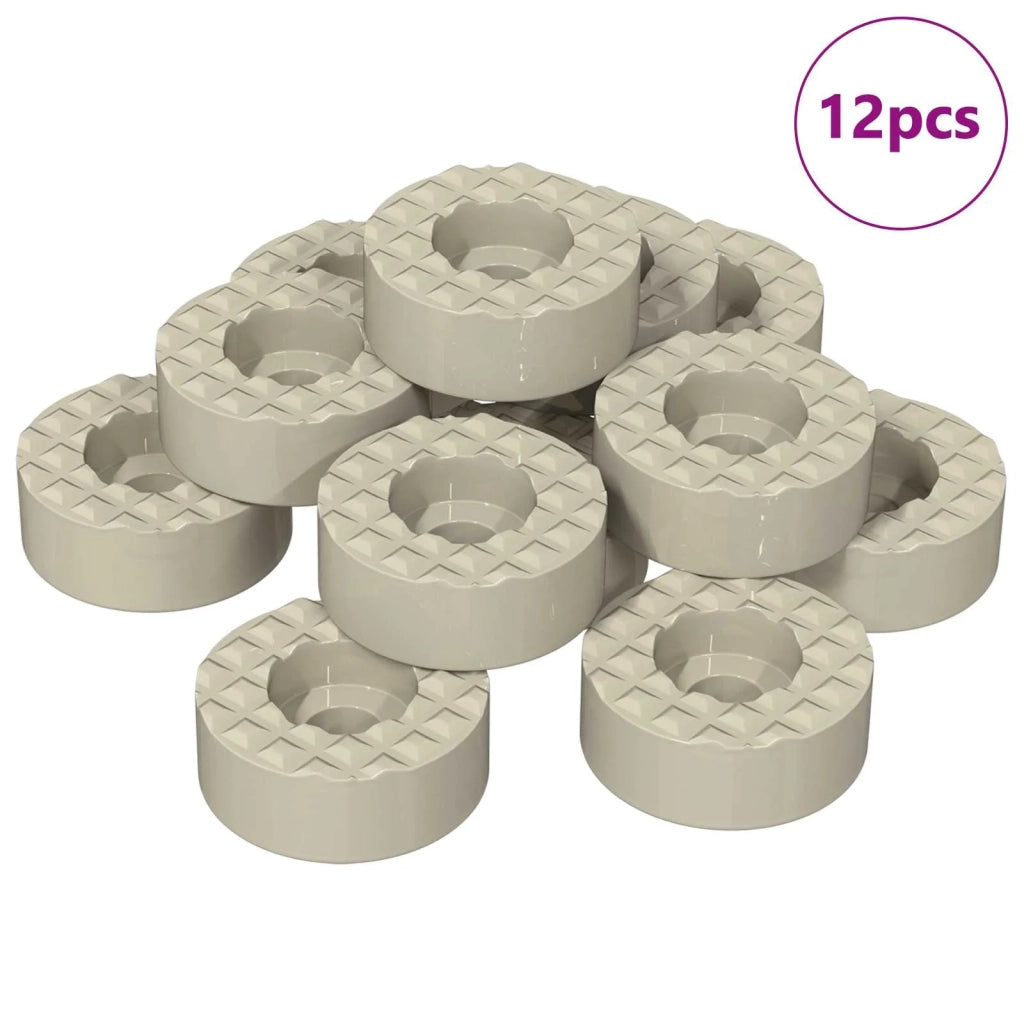 Protectori per Gambe di Sedia 12 pcs Trasparente Ø 15 x 16 mm 864756