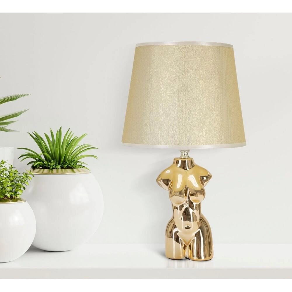Lampada da Comodino Donna cm Ø 25X39,5 - GLAM WOMAN