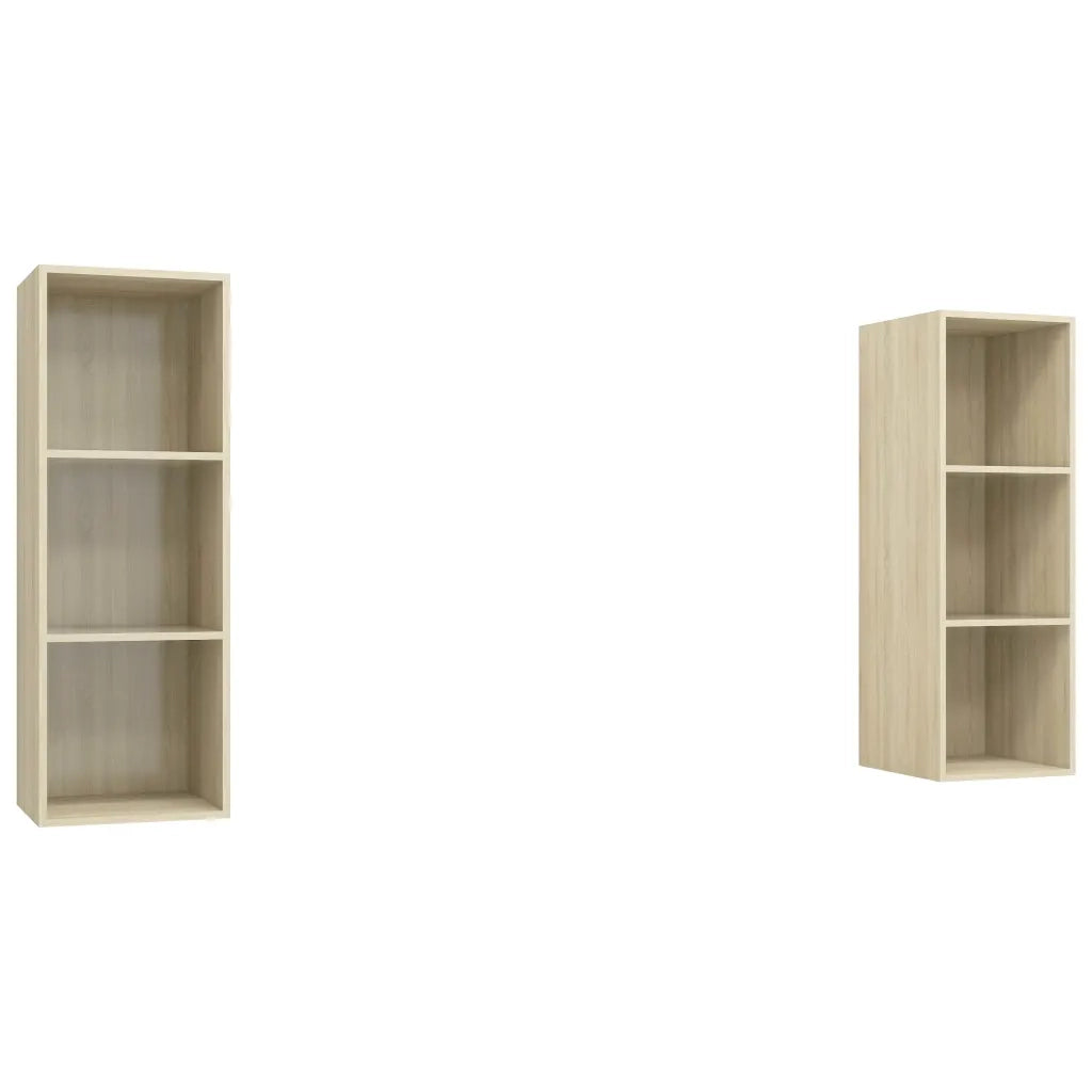 Mobile TV a Parete 2 pz Rovere Sonoma in Truciolato cod mxl 10270