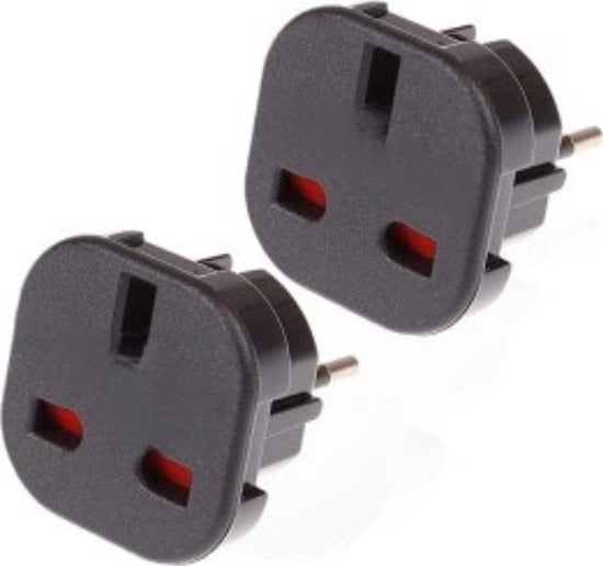 Adattatore di presa UK a EU - presa a 2 pin per diversi paesi - 2 pezzi