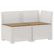 Divano da Giardino a 2 Posti con Cuscini Aspetto Rattan PP 8011934