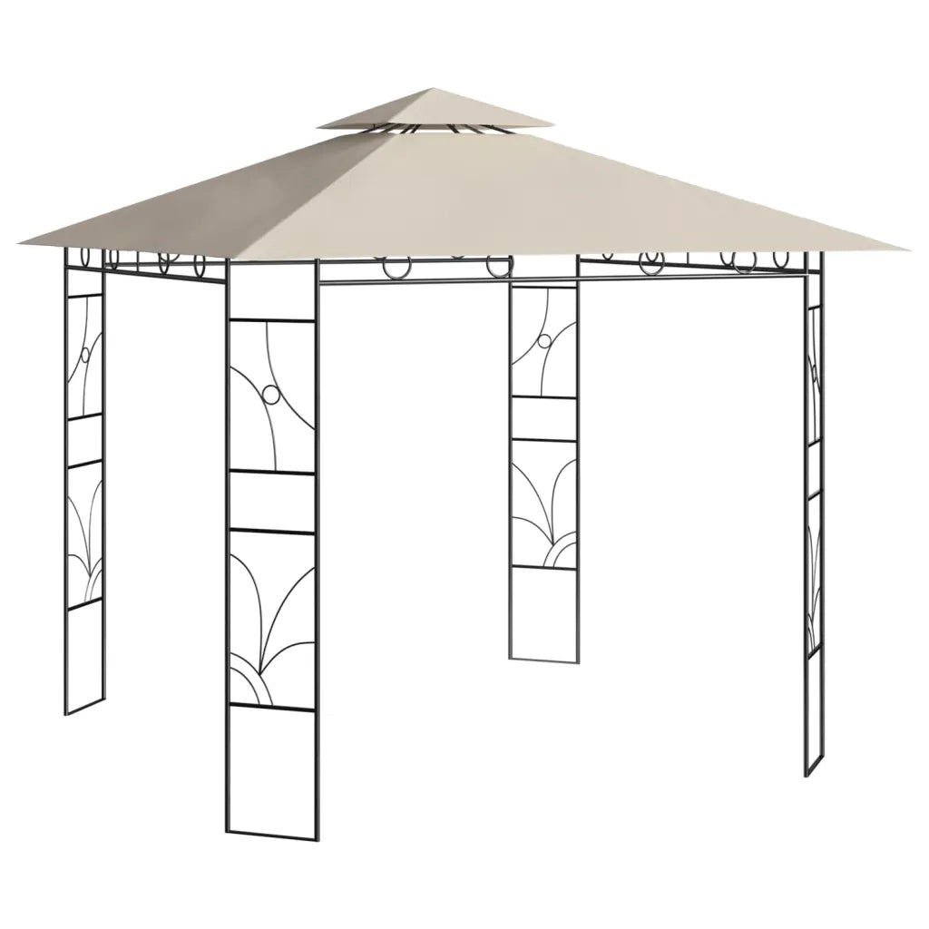 Gazebo 3x3x2,7 m Crema 160 g/mÂ²cod mxl 71362
