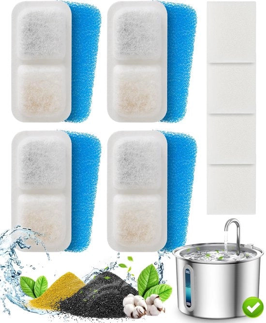 4 pacchi di filtri sostitutivi per fontane per gatti in acciaio inossidabile 304, fontana per gatti

Specifiche tecniche:
- Materiale: acciaio inossidabile 304
- Pacco: 4 filtri