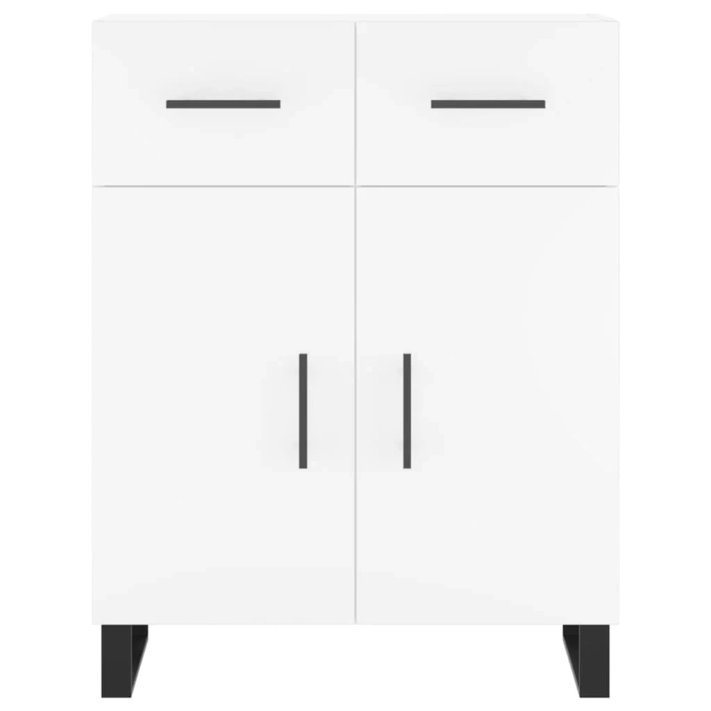 Buffet credenza cassettiera armadio mobile contenitore organizer cucina soggiorno salotto alto 69,5 x 34 x 180 cm legno ingegnerizzato bianco 02_0032664
