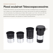 Accessori per telescopio - Set di oculari Plossl - Migliora l'esperienza di osservazione - 1,25 pollici - Astronomia e fotografia - Amplificazione con lente Barlow - Ge...